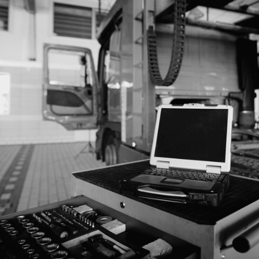 a computer used for truck diagnostics